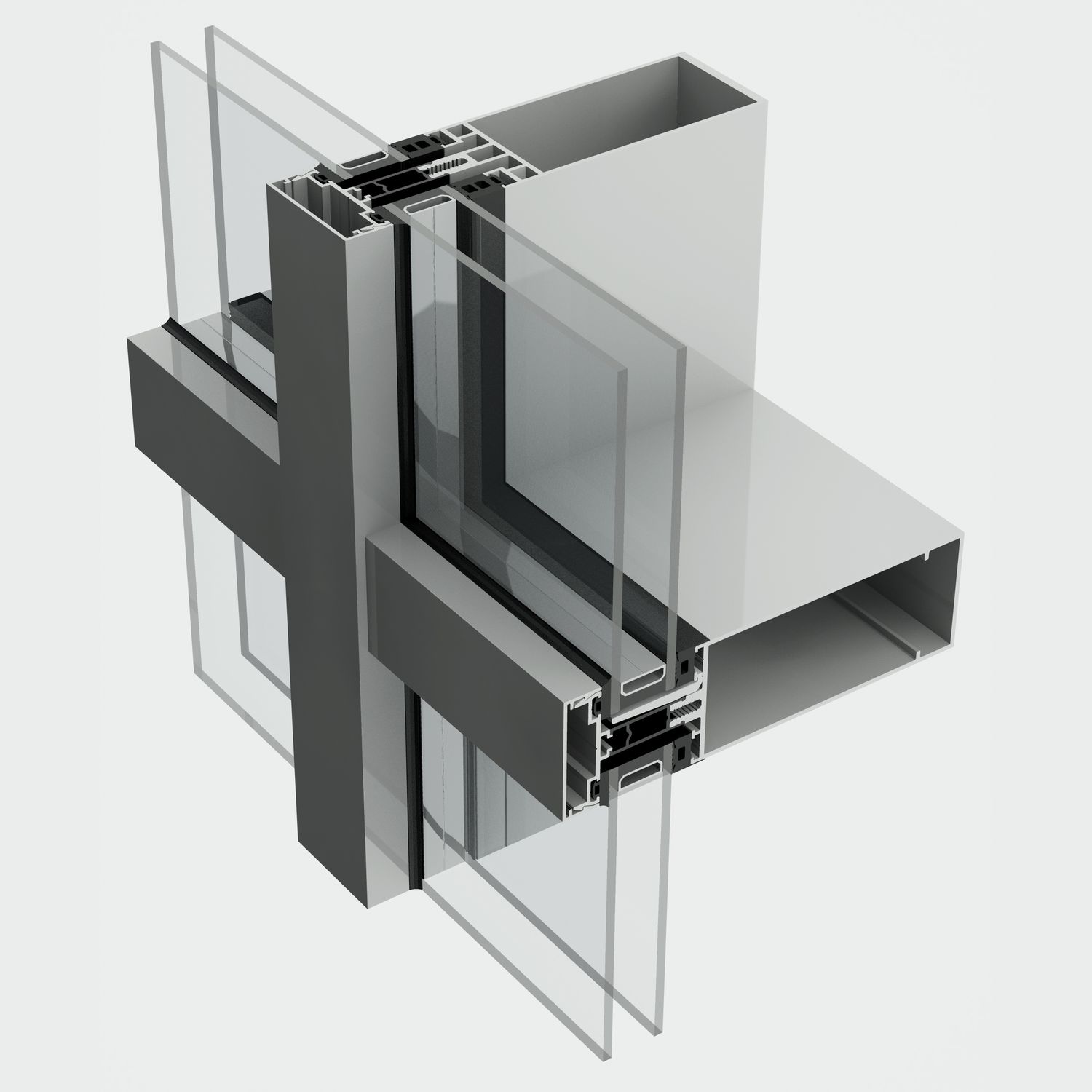 Exposed Frame Glass Curtain Wall