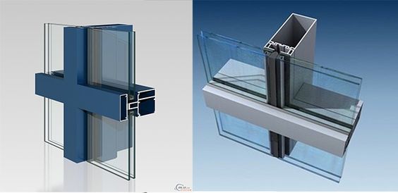 Exposed Frame Glass Curtain Wall